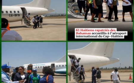 Expulsions aux Bahamas : Les Bahamas ont expulsé des migrants haïtiens, accueillis à leur arrivée à l’aéroport du Cap-Haïtien.Quel est le nombre exacte?