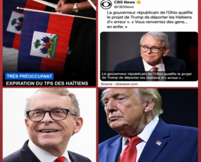 TPS des Haïtiens : le gouverneur républicain de l’Ohio, Mike DeWine, met en garde contre une décision controversée de Donald Trump