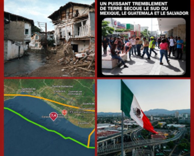 Un puissant tremblement de terre a secoué le Mexique, le Guatemala et le Salvador.Quelles conséquences immédiates le séisme a-t-il provoquées ? 