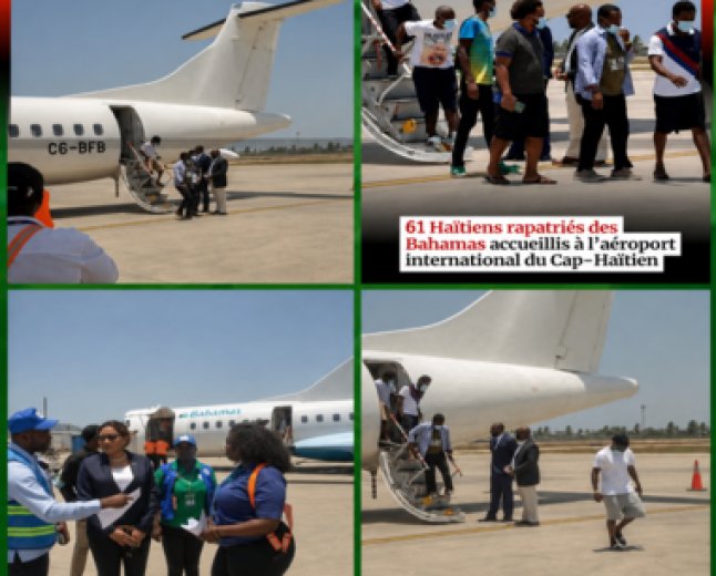Expulsions aux Bahamas : Les Bahamas ont expulsé des migrants haïtiens, accueillis à leur arrivée à l’aéroport du Cap-Haïtien.Quel est le nombre exacte?