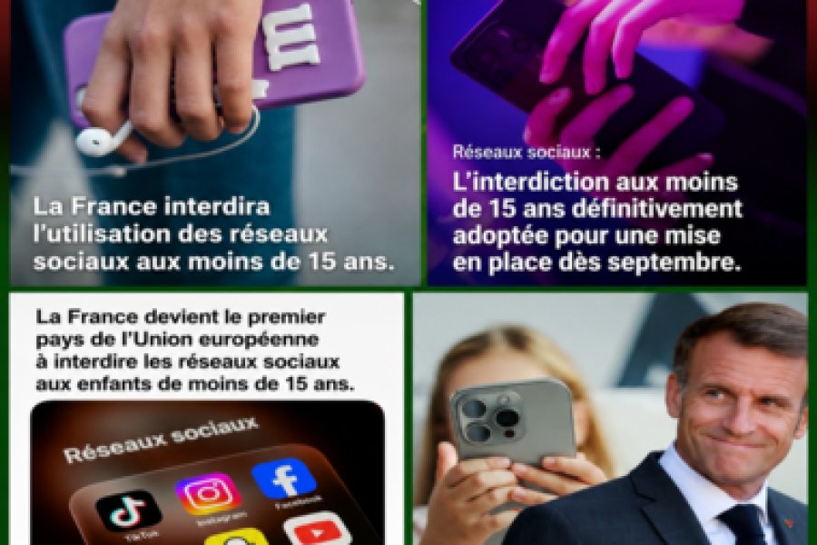 La France : Réseaux sociaux interdits aux mineurs.Pourquoi?