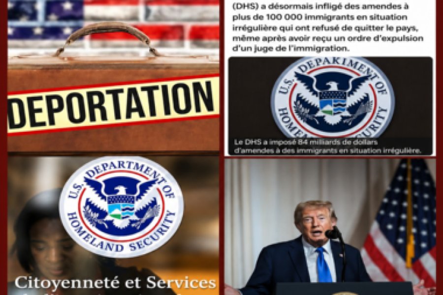 Amendes massives pour les migrants aux Etats-Unis.Quel est le montant maximum de l’amende mentionné ?