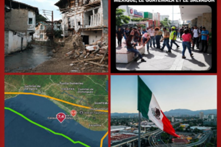Un puissant tremblement de terre a secoué le Mexique, le Guatemala et le Salvador.Quelles conséquences immédiates le séisme a-t-il provoquées ? 