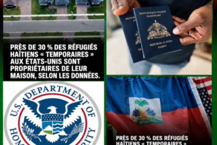 Un chiffre surprenant qui suscite le débat aux États-Unis : près de 30% des Haïtiens bénéficiant d’un statut temporaire sont propriétaires de leur logement.