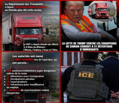 États-Unis : 51 migrants se faisant passer pour des chauffeurs titulaires d’un permis CDL arrêtés lors de l’opération « Highway Shield »