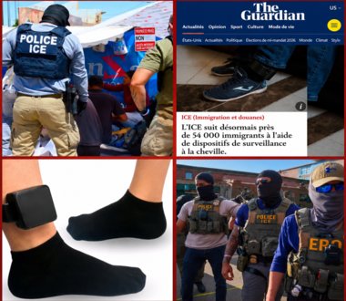 Selon le Guardian, l’ICE a discrètement étendu la surveillance en imposant des bracelets électroniques à près de 54 000 migrants.