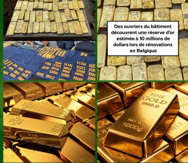 Découverte spectaculaire : une cargaison d’or a été découverte par des ouvriers.