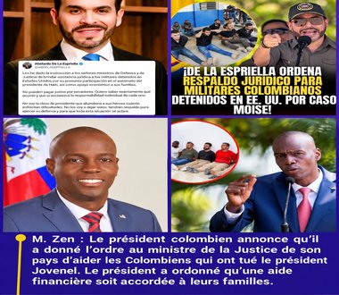 Affaire Jovenel Moïse : une annonce colombienne qui interroge