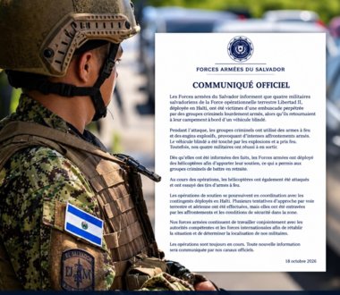 Haïti : cinq soldats salvadoriens introuvables, que s’est-il passé ?