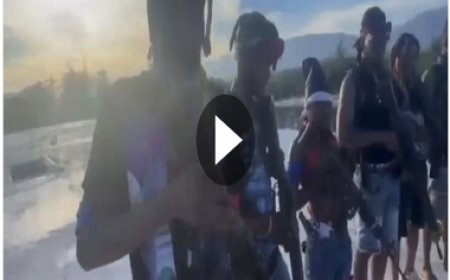 La dernière vidéo du chef de gang Lanmò 100 Jou, présentant des signes inquiétants, accompagné d’une poignée de ses soldats