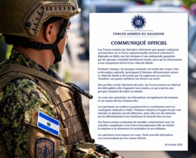 Haïti : cinq soldats salvadoriens introuvables, que s’est-il passé ?