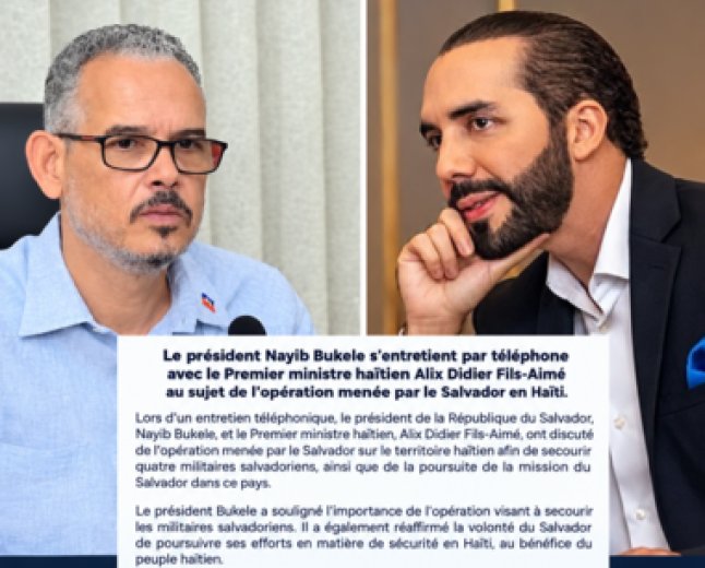 Bukele et Fils-Aimé au téléphone : une opération militaire qui change la donne en Haïti