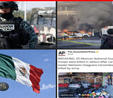 Massacre sanglant au Mexique : 25 officiers de la Garde nationale abattus en vengeance ? Le cartel de Jalisco déchaîne l’enfer !