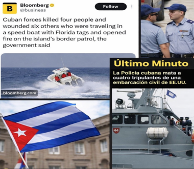 Fusillade sanglante en mer : un bateau de Floride criblé de balles par la Garde cubaine, plusieurs morts !