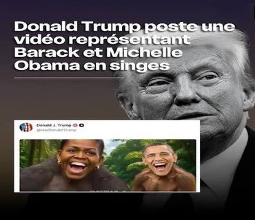 Scandale explosif,  destitution menace : Trump appelle Obama et son épouse “singes” dans une vidéo choc