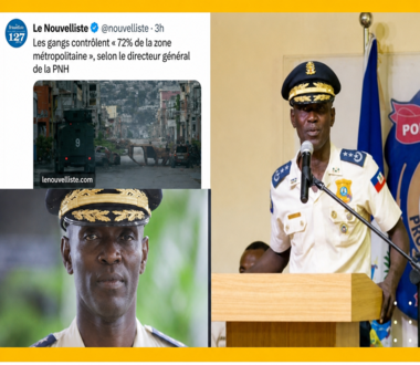 Port-au-Prince sous pression : Une déclaration qui paralyse la vie quotidiennede la capitale Selon le chef de la police, Vladimir Paraison.