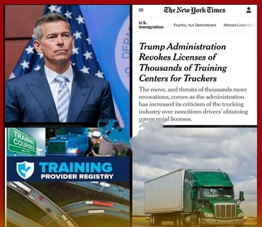 Choc dans le Transport : Plus de 3 000 Écoles de Camions Perdent leur Autorisation sous Trump, pourquoi prend-il ce décision?