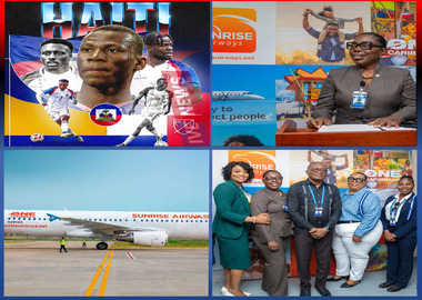 La Fédération Haïtienne de Football a félicité Sunrise Airways et lui a dit merci pour son soutien au football haïtien.Quel soutien Sunrise Airways a-t-elle apporté à la FHF ?