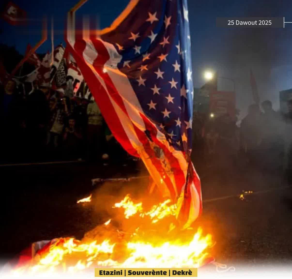 Le drapeau devient intouchable : Trump menace de déporter tout étranger qui brûle le drapeau américain !