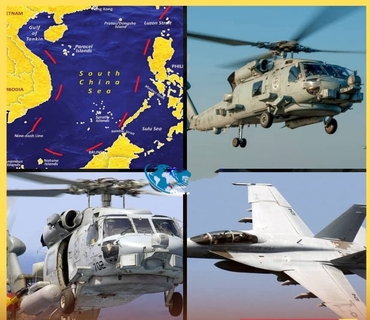 Un hélicoptère et un avion américains s’écrasent en 30 minutes dans la région de la Mer de Chine méridionale