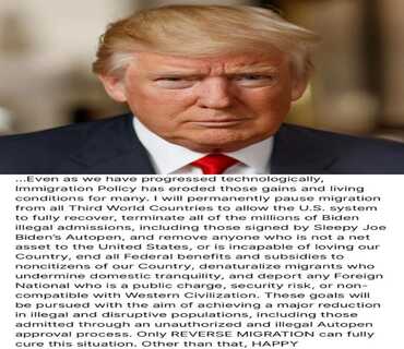 Trump menace de suspendre définitivement l’immigration depuis les pays du tiers-monde